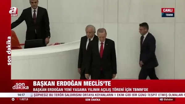 Başkan Erdoğan meclise gelince CHP ve HDP'liler ayağa kalkmadı | Video