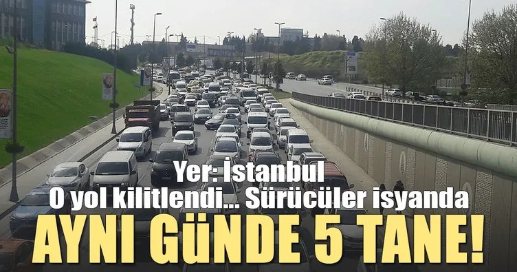 Son dakika: İstanbul Yeşilköy’de aynı gün 5 fuar trafiği kilitledi! Sürücüler isyan etti...