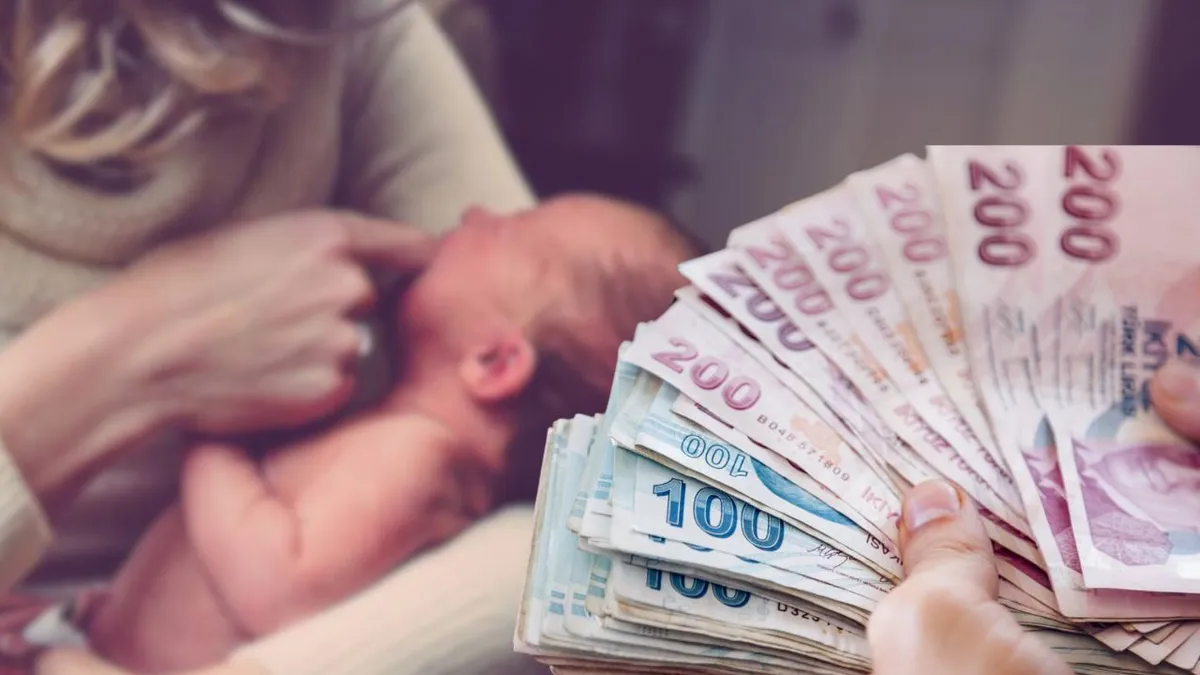 Aile ve Sosyal Hizmetler Bakanlığı logosu ve üzerinde '11 Milyar TL Çocuk Desteği' yazısı.