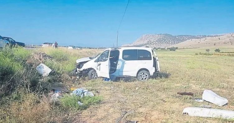 Burdur’da 3 kişi kazada yaralandı