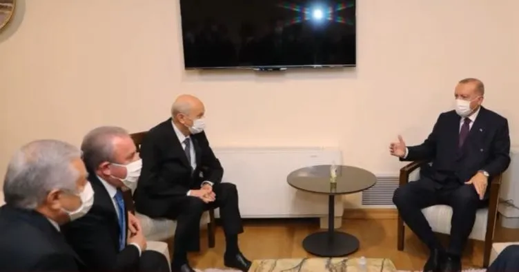 Son dakika: Başkan Erdoğan MHP Lideri Devlet Bahçeli ile görüştü