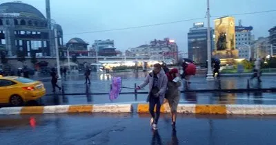 Yağmur ve rüzgar vatandaşlara zor anlar yaşattı