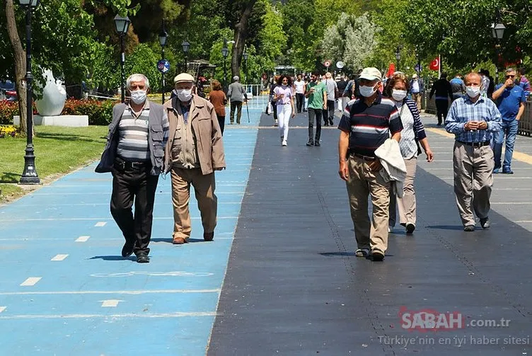 65 yaş ve üzeri vatandaşlar bir hafta aranın ardından dışarı çıktı