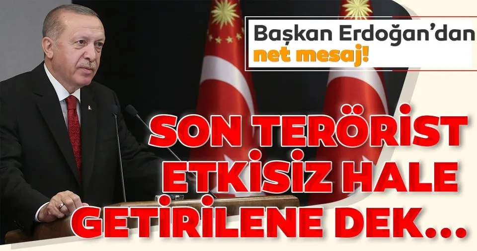 Son dakika: Başkan Erdoğan'dan şehitlerimiz için taziye mesajı