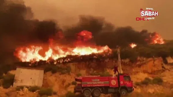 Mersin Aydıncık'taki orman yangını ikinci gününde | Video