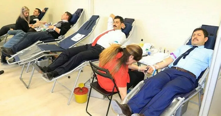 Adliye personeli kan bağışında bulundu