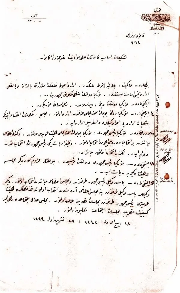 Tam 95 Yil Once Iste 29 Ekim De Cumhuriyet In Ilan Edildigi Belge Son Dakika Haberler