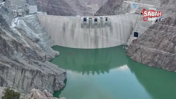 Yusufeli Barajı ve HES'te su yüksekliği 100 metreyi buldu | Video