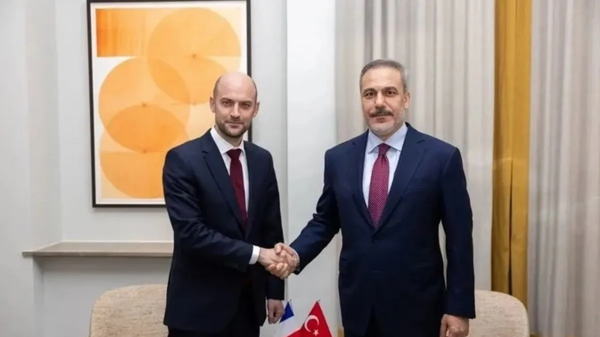 Bakan Fidan, Fransız mevkidaşı ile görüştü Bakan Fidan, Fransız mevkidaşı ile görüştü