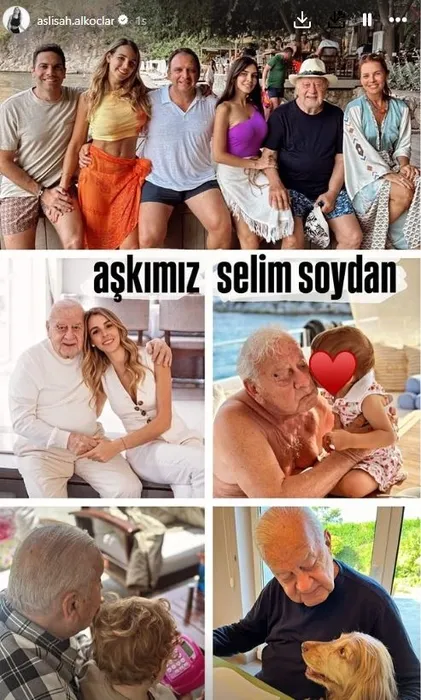 Hülya Koçyiğit’in büyük aşkı Selim Soydan’a doğum gününde torunları Aslışah ve Neslişah’tan duygusal kutlama!