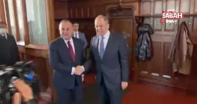 Bakan Çavuşoğlu, Moskova’da Rus mevkidaşı Lavrov ile görüştü | Video
