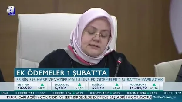 Ek ödemeler 1 Şubat'ta yapılacak!