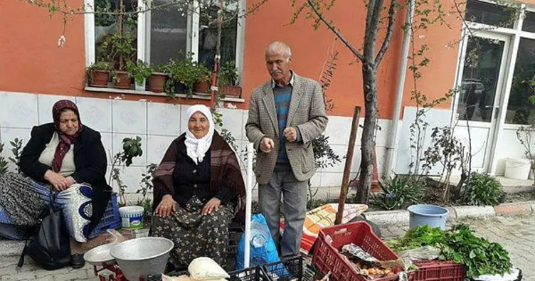 Kendi ürettiği organik ürünleri satıyor
