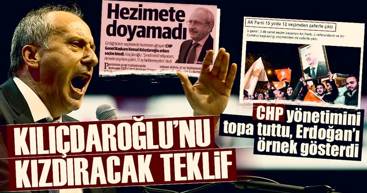Muharrem İnce Kılıçdaroğlu’nu topa tuttu!