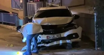Seyir halindeyken vurulan sürücü direğe çarptı! Durumu ağır #kocaeli
