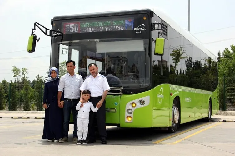 Otobüste unutulan çocuk ailesine teslim edildi