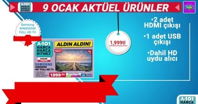 A101 Aktüel ürünleri 9 Ocak Perşembe günü kataloğu! A101 aktüel ürünlerde şok indirim... Hangi ürünler yer alıyor?