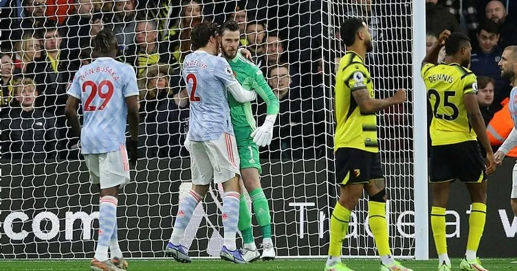 Watford - Manchester United maçında ilginç anlar! David de Gea, 2 dakikada maça damga vurdu...