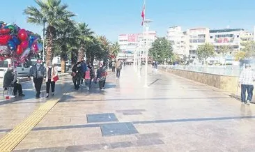 Aydın’da kışa rağmen sıcaklık 23 derece