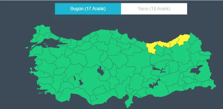 YARIN OKULLAR TATİL Mİ SON DAKİKA? Meteoroloji’den sarı kod uyarısı! 18 Aralık Pazartesi okullar tatil mi, ders var mı, Valilik açıklaması geldi mi?