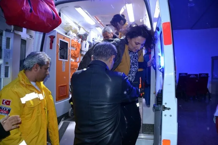 Malatya’da yolcu otobüsü devrildi