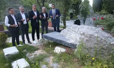 Abdullah Avcı, Özkan Sümer’in mezarını ziyaret etti
