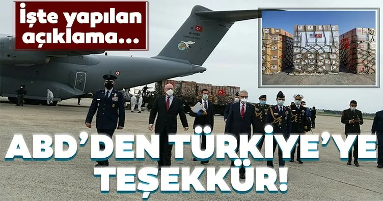 ABD’den Türkiye’ye teşekkür!  Amerikan halkı dostluğunuz, ortaklığınız ve desteğiniz için minnettardır