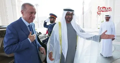 Cumhurbaşkanı Erdoğan, BAE’de resmi törenle karşılandı | Video