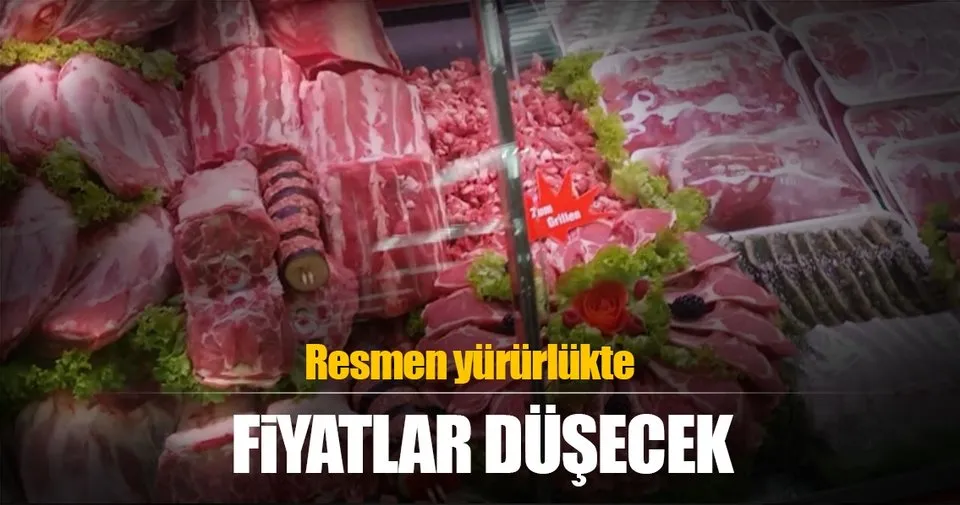 Et fiyatları düşecek! Resmen yürürlükte… Son Dakika Haberler