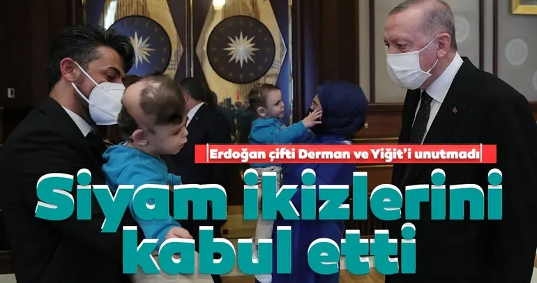 Son dakika: Başkan Erdoğan siyam ikizleri Derman ve Yiğit'i unutmadı! Külliye'de buluştular...