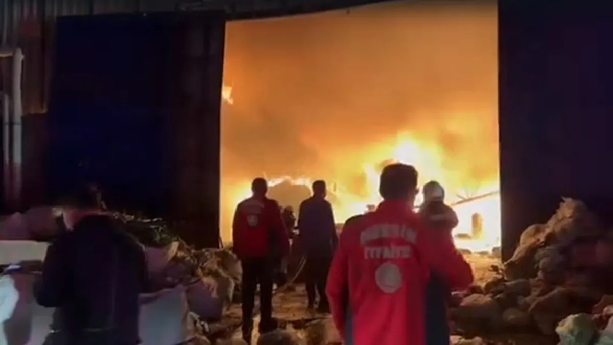 Mersin’de geri dönüşüm tesisinde korkutan yangın! Alevlere müdahale sürüyor Mersin’de geri dönüşüm tesisinde korkutan yangın! Alevlere müdahale sürüyor