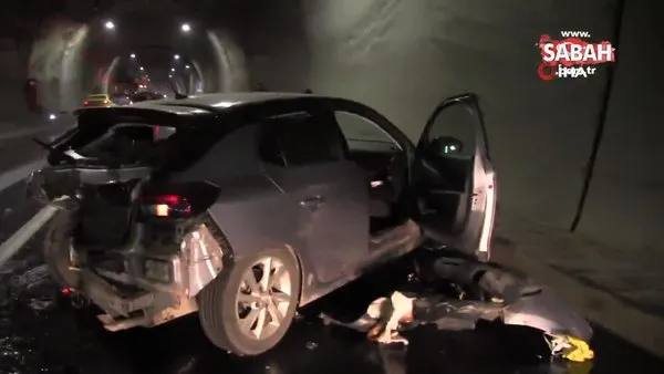 Cankurataran tünelinde kaza: 1 yaralı | Video