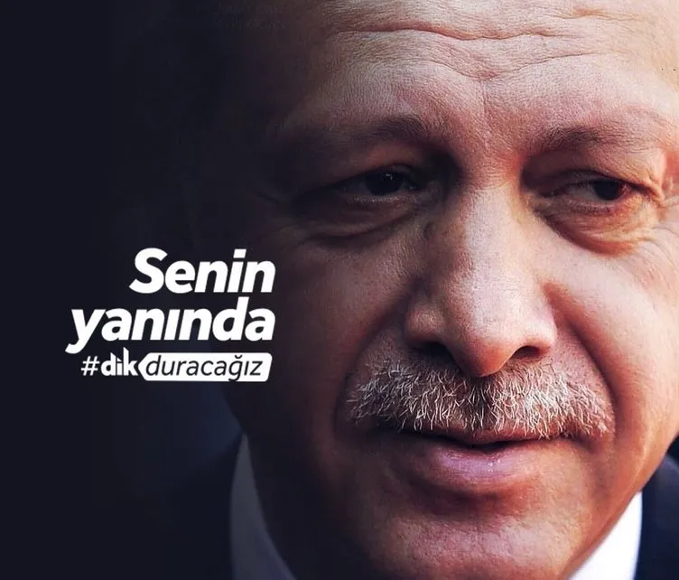 Cumhurbaşkanı Erdoğan'a dev destek! Senin yanında dik duracağız