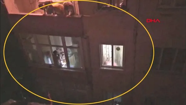 İstanbul'da oğlunu rehin alan babanın etkisiz hale getirme anı kamerada! Polis ekiplerine alkış yağmuru...