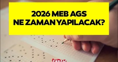 MEB AGS SINAV TARİHİ | 2026 AGS ne zaman, hangi tarihte yapılacak? ÖSYM DUYURDU!
