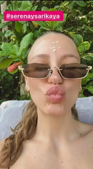 Serenay Sarıkaya Bali’den öpücük attı! Tatil pozlarına yenilerini ekleyen Serenay yaktı geçti!