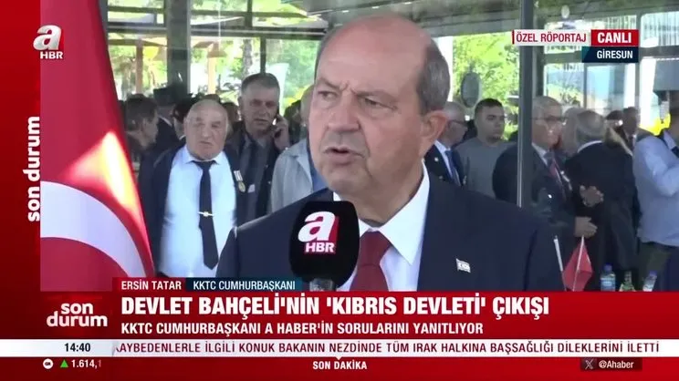 Ersin Tatar'dan Bahçeli'ye destek | Video