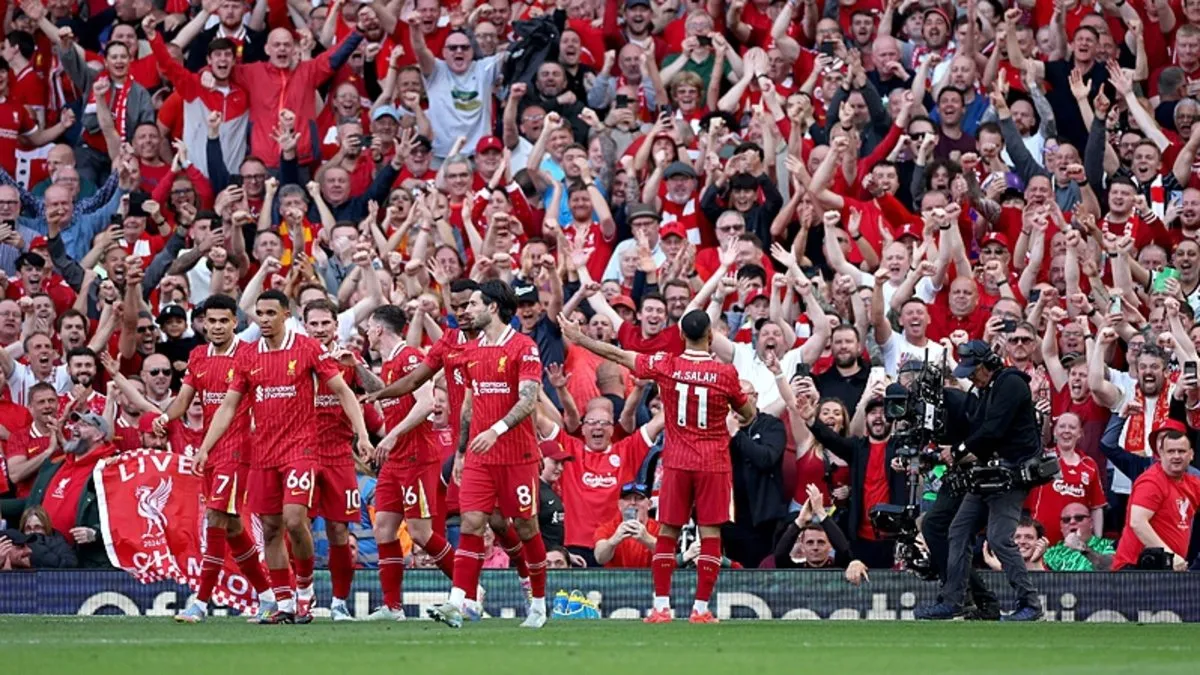 İngiltere Premier Lig'de şampiyon Liverpool! Arne Slot tarihe geçti...