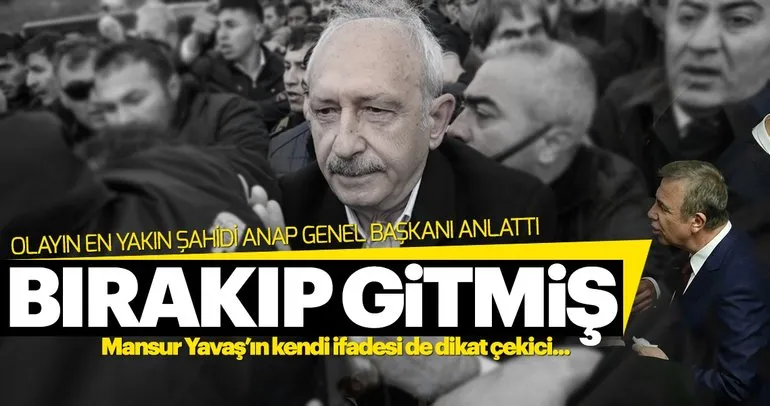 Mansur Yavaş’ın Kılıçdaroğlu’nu bırakıp gitmesi iddiasında yeni gelişme: Sıvışıp gitti!