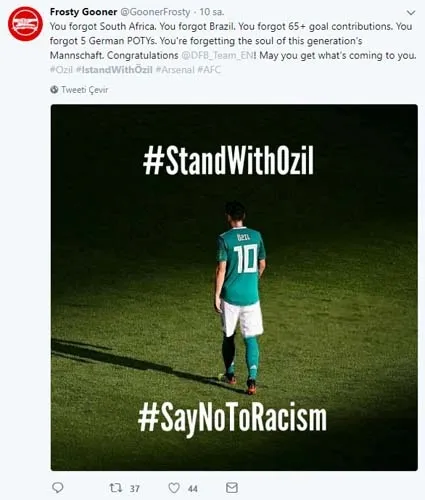 Dünya ayağa kalktı! Mesut Özil'e büyük destek...