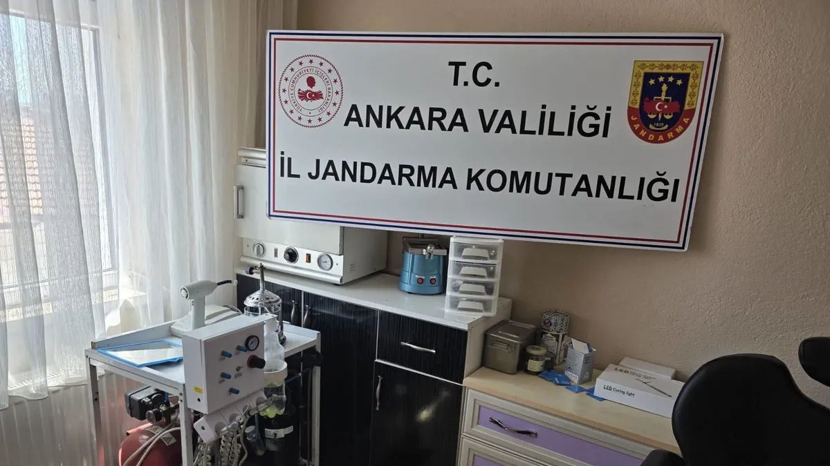 Ankara’da sahte diş doktoru yakalandı! Adresten 3 milyon liralık ekipman çıktı Ankara’da sahte diş doktoru yakalandı! Adresten 3 milyon liralık ekipman çıktı