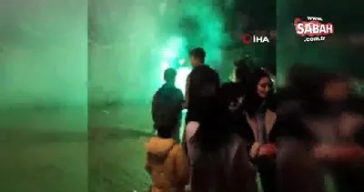 İstanbul’da asker eğlencelerinde ilginç görüntüler: Kimi kavga etti, kimi meşalelerle dans etti | Video