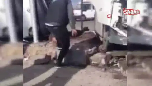SON DAKİKA: Diyarbakır'da feci kaza! TIR otomobile çarptı: 2'si ağır 4 yaralı | Video