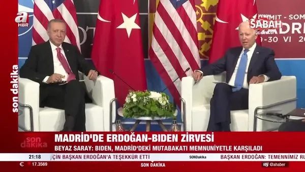 Başkan Erdoğan ve Biden zirvesi sona erdi! Beyaz Saray'dan görüşmeye ilişkin ilk açıklama | Video