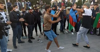 Azeri gençlerin zafer coşkusu