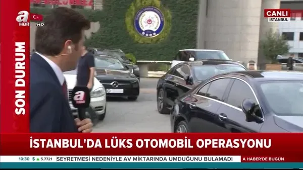 İstanbul Emniyet Müdürlüğü'nün bahçesi lüks araç galerisine döndü