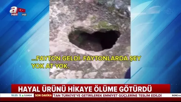 Bursa'daki define kazısında şok video ortaya çıktı