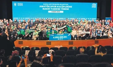 Amatör kulüplere 8 milyon lira destek