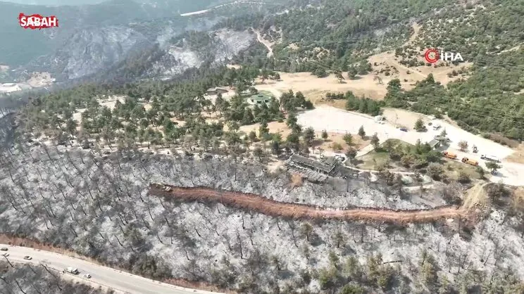 Tarihinin en büyük Gürsu yangınından yürek burkan bu manzaralar kaldı | Video