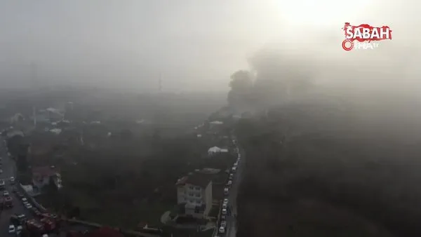 Beykoz'da fabrika yangını: Ekiplerin yangına müdahalesi sürüyor